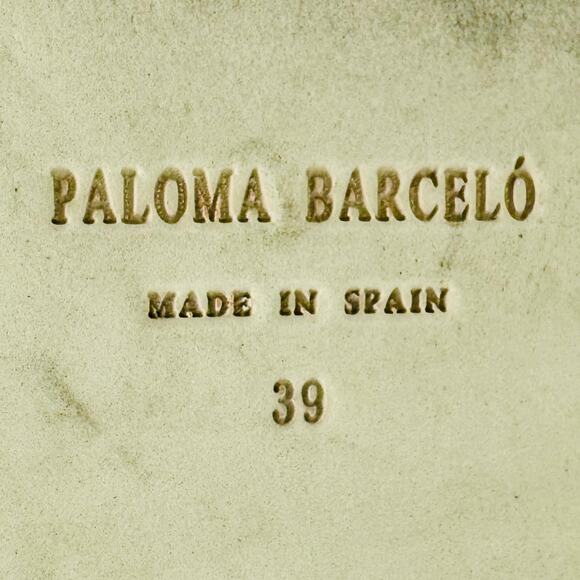 Paloma Barceló Platform-Sole Sandals-Grey Slingback-Size 9 - Picture 13 of 14